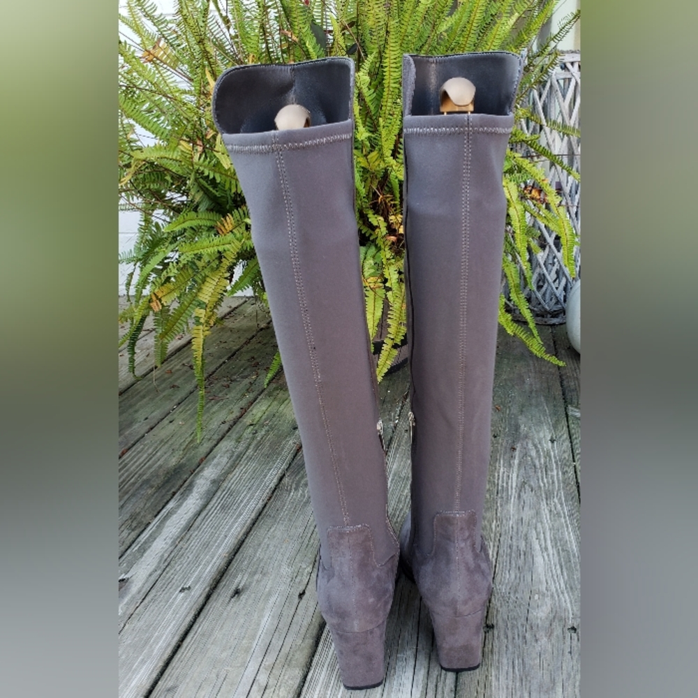 Marc Fisher Gray Heeled Boots - Picture 9 of 11